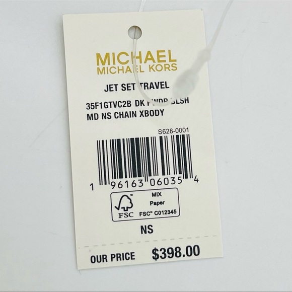 Michael Kors Medium NS Chain Xbody Bag Leather Rose Pink - Picture 12 of 12